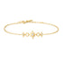 Gold Linked Star Bracelet